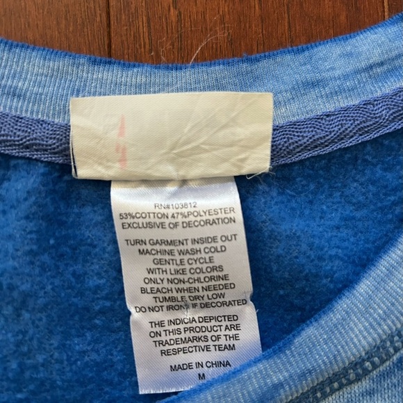 NWT Women’s Golden State Warriors Retro Logo Burnout
Crew Neck Sweatshirt M blue - Picture 6 of 9